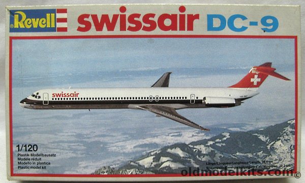 Revell 1/120 Douglas DC-9 Swissair, 4206 plastic model kit